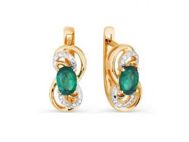 Серьги с драгоценными вставками