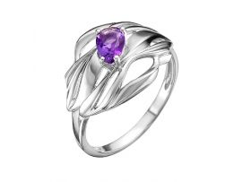 Серебряное кольцо с аметистом
