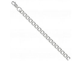 СЕРЕБРЯНЫЙ БРАСЛЕТ ПЛЕТЕНИЕ ДВОЙНОЙ РОМБ