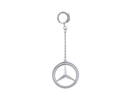 БРЕЛОК МЕРСЕДЕС (MERCEDES) ИЗ СЕРЕБРА 925 ПРОБЫ