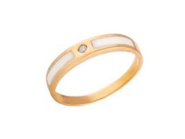 ЗОЛОТОЕ КОЛЬЦО С БРИЛЛИАНТОМ