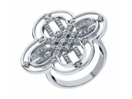 СЕРЕБРЯНОЕ КОЛЬЦО С ФИАНИТАМИ