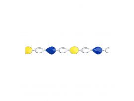 СЕРЕБРЯНЫЙ БРАСЛЕТ С ЭМАЛЬЮ