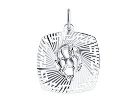 СЕРЕБРЯНАЯ ПОДВЕСКА ЗНАК ЗОДИАКА «КОЗЕРОГ»