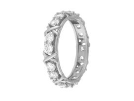 СЕРЕБРЯНОЕ КОЛЬЦО С ФИАНИТАМИ