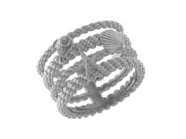 СЕРЕБРЯНОЕ КОЛЬЦО «МОРСКОЕ»