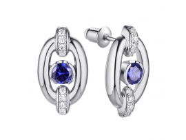 СЕРЕБРЯНЫЕ СЕРЬГИ С ФИАНИТАМИ