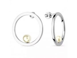 СЕРЕБРЯНЫЕ СЕРЬГИ С ЖЕМЧУГОМ