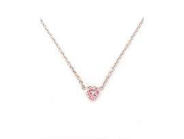 СЕРЕБРЯНОЕ КОЛЬЕ «СЕРДЦЕ» С ФИАНИТОМ