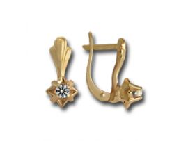 ЗОЛОТЫЕ СЕРЬГИ С ФИАНИТАМИ