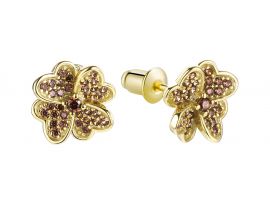 СЕРЕБРЯНЫЕ СЕРЬГИ С ФИАНИТАМИ