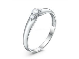 СЕРЕБРЯНОЕ КОЛЬЦО С ФИАНИТОМ