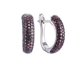 СРЕЬГИ СЕРЕБРЯНЫЕ С ФИАНИТАМИ