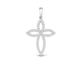 ПОДВЕСКА СЕРЕБРЯНАЯ С ФИАНИТАМИ