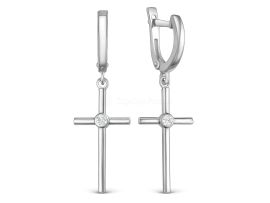 СЕРЬГИ СЕРЕБРЯНЫЕ С ФИАНИТАМИ