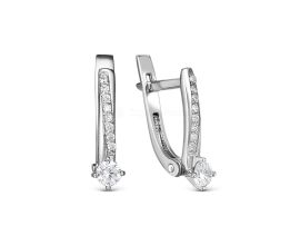 СЕРЬГИ СЕРЕБРЯНЫЕ С ФИАНИТАМИ