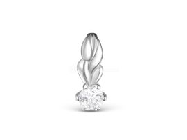 ПОДВЕСКА СЕРЕБРЯНАЯ С ФИАНИТОМ