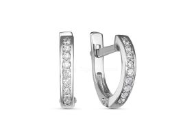 СЕРЬГИ СЕРЕБРЯНЫЕ С ФИАНИТАМИ