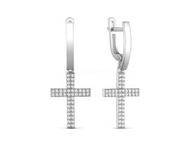 СЕРЬГИ СЕРЕБРЯНЫЕ С ФИАНИТАМИ